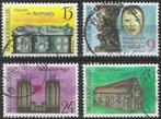 Belgie 1988 - Yvert/OBP 2298-2301 - Cultureel Patrimonium (S, Timbres & Monnaies, Timbres | Europe | Belgique, Affranchi, Envoi