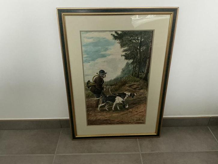 De loore michel jachttafereel (Balegem 1907-1988), Antiquités & Art, Art | Peinture | Classique, Enlèvement