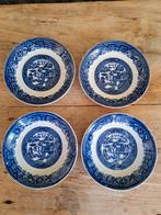 4 antieke bordjes societe ceramique Willow, Antiquités & Art, Antiquités | Services (vaisselle) pièces, Enlèvement ou Envoi