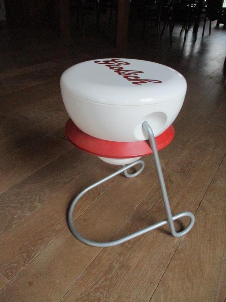 grolsch kruk vintage tafeltje in de vorm van een beugeldop, Collections, Marques & Objets publicitaires, Utilisé, Autres types