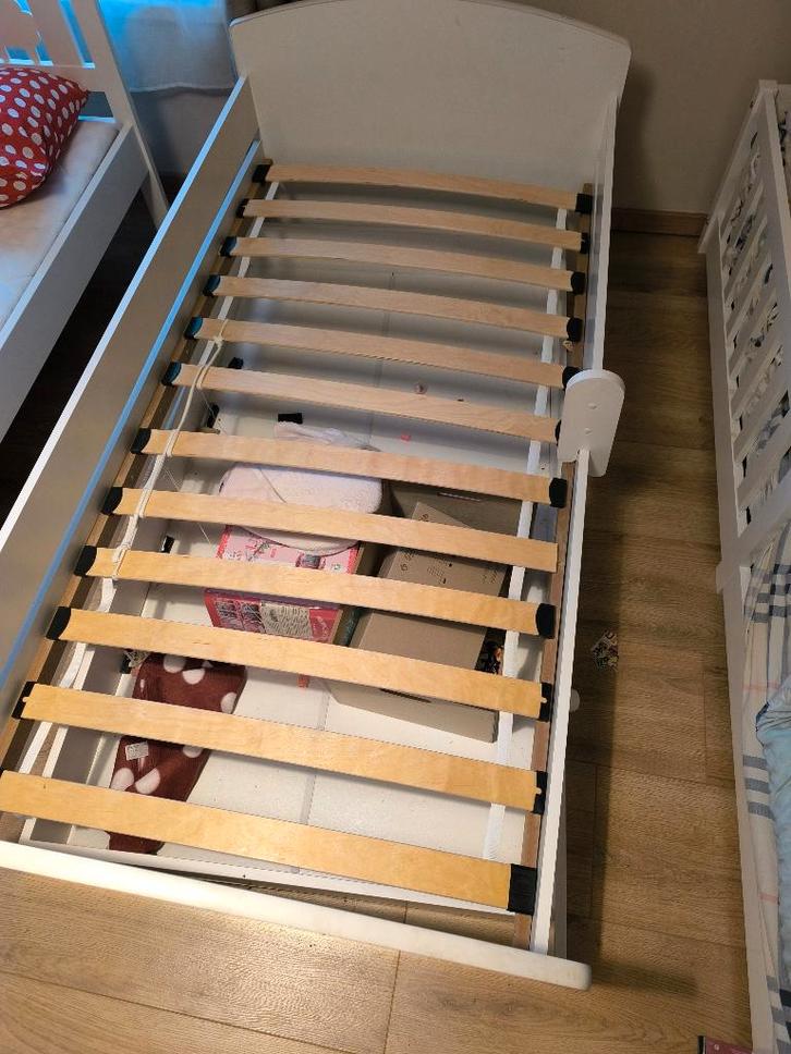 Lit enfant avec compartiment, Enfants & Bébés, Chambre d'enfant | Lits, Utilisé, 160 à 180 cm, 70 à 85 cm, Sommier à lattes, Matelas