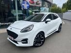 Ford Puma ST-Line X 1.0 Ecoboost 2 jaar Ford Assistance, Auto's, Ford, 118 g/km, Puma, Leder en Stof, Wit