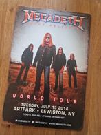 Metalen wandplaat Megadeath, Ophalen of Verzenden, Nieuw