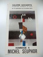 1974 hommage à Michel SEUPHOR affiche poster expo GOVAERTS, Enlèvement ou Envoi