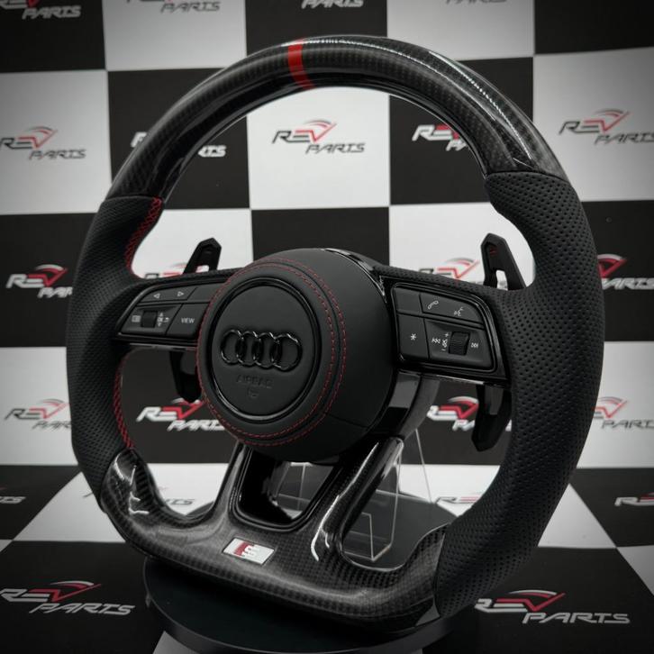 Audi stuur compleet S RS leer carbon, Auto-onderdelen, Besturing, Audi, Nieuw, Ophalen of Verzenden