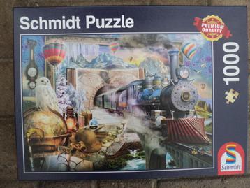 Puzzles Schmidt variés-- 1000 pièces, Enlèvement ou Envoi, 500 à 1500 pièces, Comme neuf, Puzzle