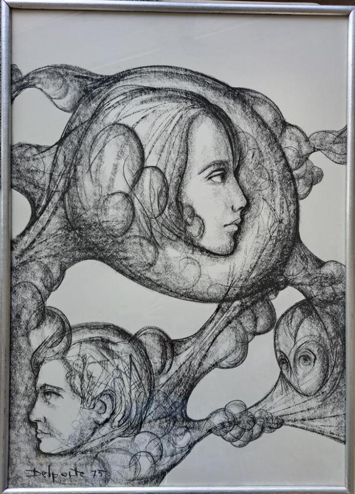 Set van 2 werken van Charles Delporte, Antiek en Kunst, Kunst | Schilderijen | Modern, Ophalen