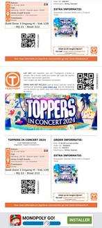 Te koop,vier tickets voor toppers gold zone 2, Tickets & Billets, Événements & Festivals