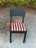 Vintage stoel, gerenoveerd, Ophalen, Zwart, Vintage, Zo goed als nieuw