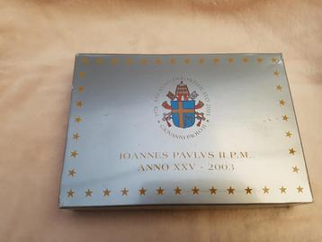 Vaticaan Proof coin set koffer met zilveren medal beschikbaar voor biedingen