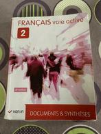 Manuel scolaire français voie active 2 Van In, Utilisé