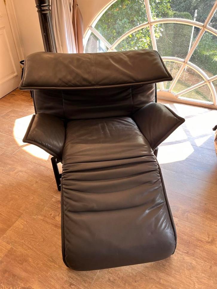 Fauteuil en cuir Vico Magistretti Cassina Italy, « Veranda », Maison & Meubles, Canapés | Sofas & Chaises Longues, Utilisé, Une personne