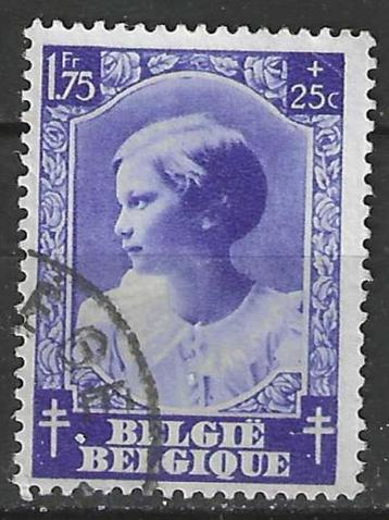 Belgie 1937 - Yvert/OBP 464 - Josephine-Charlotte (ST) beschikbaar voor biedingen