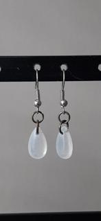 Oorringen handgemaakt, Handtassen en Accessoires, Oorbellen, Hangers, Wit, Nieuw, Ophalen of Verzenden