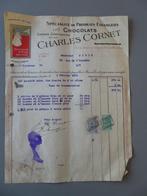 Facture 1923 Chocolats Charles Cornet Séchaud fils Montreux, Collections, Enlèvement ou Envoi, Comme neuf, Ustensile