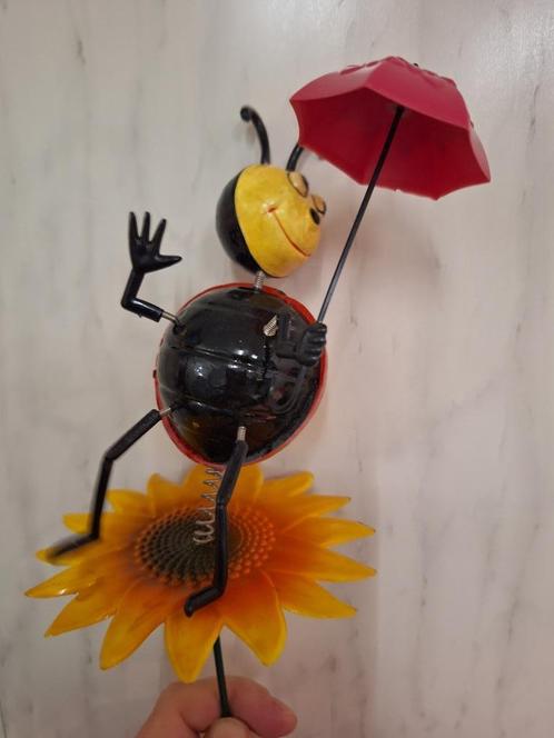 decoratie lieveheersbeestje, voor in tuin of bloemstuk, Jardin & Terrasse, Décoration murale de jardin, Neuf, Enlèvement ou Envoi