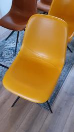 Drie draaistoelen (geel), Huis en Inrichting, Stoelen, Ophalen, Gebruikt, Overige kleuren, Drie