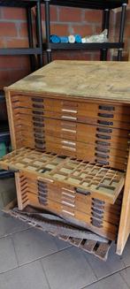 Oude vintage letterkast, Antiek en Kunst, Ophalen