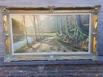 huile sur toile chemin signe vernant beschikbaar voor biedingen
