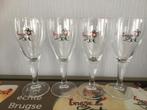 Vier Brugse Zot glazen 20cl, Ophalen, Nieuw, Bierglas