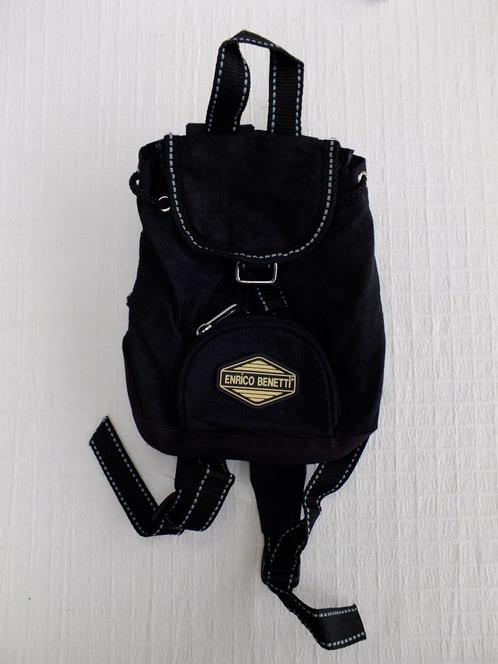 Petit sac à dos noir Enrico Benetti, Handtassen en Accessoires, Tassen | Rugtassen, Zo goed als nieuw, Overige merken, Ophalen of Verzenden