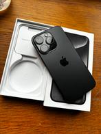 iPhone 15 Pro zwart titanium 128gb met garantie, Comme neuf, Noir, Enlèvement, IPhone 15