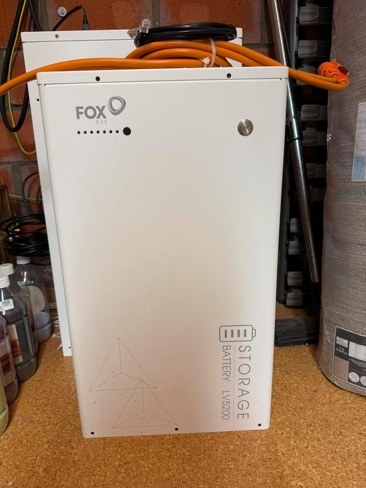 Thuisbatterij Foxess LV5200 5 kw rechargeable Li-ion battery, TV, Hi-fi & Vidéo, Batteries, Comme neuf, Enlèvement