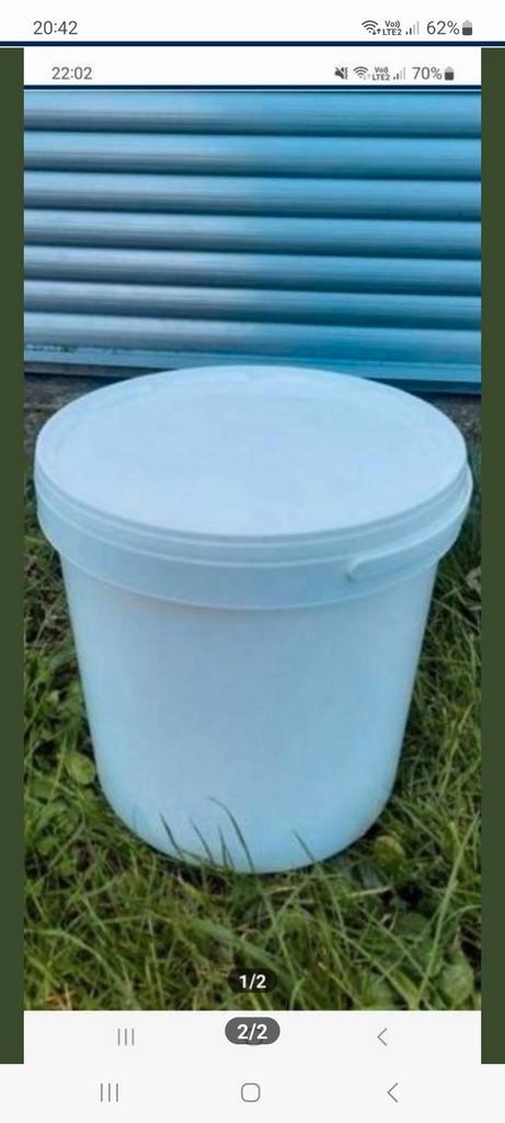 Emmers van 10 liter en 5 liter met deksel, Huis en Inrichting, Emmers, Met deksel