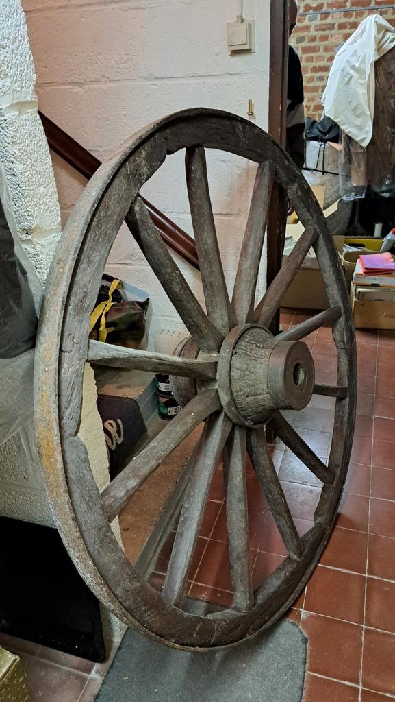 Roue de char, Jardin & Terrasse, Décoration murale de jardin, Enlèvement