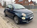 Fiat 500 1.2i Lounge Facelift 2018, Auto's, Voorwielaandrijving, Blauw, Leder en Stof, Android Auto