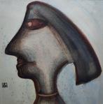 WERK MET MONOGRAMMEN/Mixed Media (GROOT FORMAAT), Ophalen