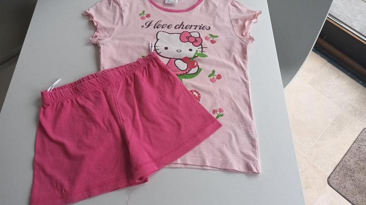 Pyjama - Hello Kitty - Taille 122-128, Enfants & Bébés, Vêtements enfant | Taille 122, Utilisé, Fille, Vêtements de nuit ou Sous-vêtements