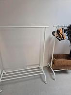 2 Witte kledingrekken op wieltjes, Rigga Ikea, Ophalen, Zo goed als nieuw