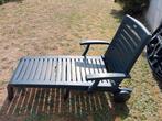 Grijs plastic opvouwbaar ligbed, Tuin en Terras, Ophalen, Zo goed als nieuw, Plastic