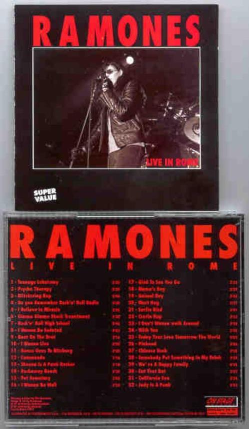 CD RAMONES - Live in Rome 1992, Cd's en Dvd's, Cd's | Rock, Zo goed als nieuw, Rock-'n-Roll, Verzenden