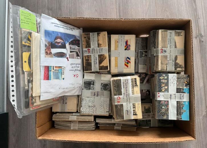 Lot postkaarten (+/-14.000) oude en moderne, nat. en intern., Verzamelen, Postkaarten | België, Ophalen