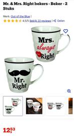 Set van 2 grappige mokken, Huis en Inrichting, Keuken | Keukenelementen, Ophalen, Zo goed als nieuw