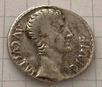 Zilveren Denarius , Augustus imp x , 27 BC, Ophalen of Verzenden, Frankrijk, Losse munt, Zilver