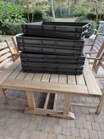 Grijze stevige opbergdozen in pvc, Doe-het-zelf en Bouw, Kratten en Dozen, Ophalen, Gebruikt