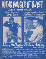 Johnny Hallyday – Viens danser le twist – Partituur – Bladmu, Musique & Instruments, Artiste ou Compositeur, Utilisé, Enlèvement ou Envoi