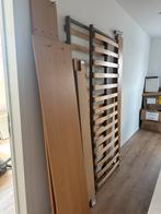 2 persoonsbed, Huis en Inrichting, Ophalen, Gebruikt, Bruin, Tweepersoons