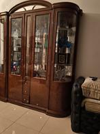 Vitrine + table de salon en bois vitrée...A saisir!, Maison & Meubles, Enlèvement, Comme neuf, Deux personnes, Bois