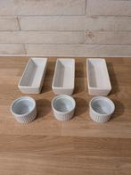 Set schaaltjes en kommetjes aperitief, Uni, Comme neuf, Céramique, Enlèvement