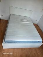 Wit malm 2persoonsbed 140x200  (geen koeriersdiensten), Ophalen, Tweepersoons, 140 cm, Zo goed als nieuw