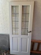 Deur met glas in lood, Doe-het-zelf en Bouw, Deuren en Vliegenramen, Ophalen, Zo goed als nieuw, Glas