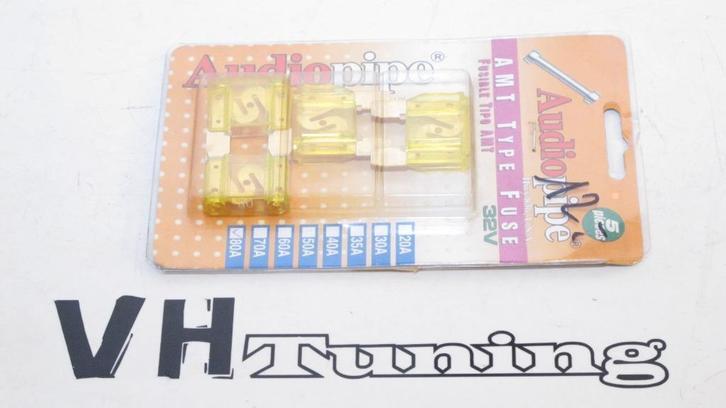 Audiopipe AMT maxi zekeringen 5 stuks 80A, Auto diversen, Autospeakers, Ophalen