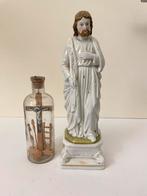 Jozef beeld & Crucifix in fles, Ophalen of Verzenden