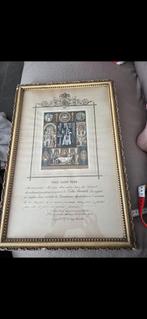 Dit is een oude telegram ingekaderd, Antiek en Kunst, Ophalen of Verzenden