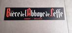 Publicité Leffe 54cm/12cm, Enlèvement ou Envoi, Panneau, Plaque ou Plaquette publicitaire, Leffe