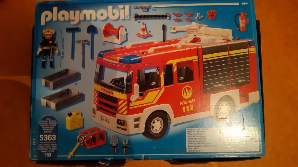 Goedkeuring Religieus behandeling ② playmobil 5363 brandweerwagen met sirene en zwaailicht — Speelgoed |  Playmobil — 2dehands